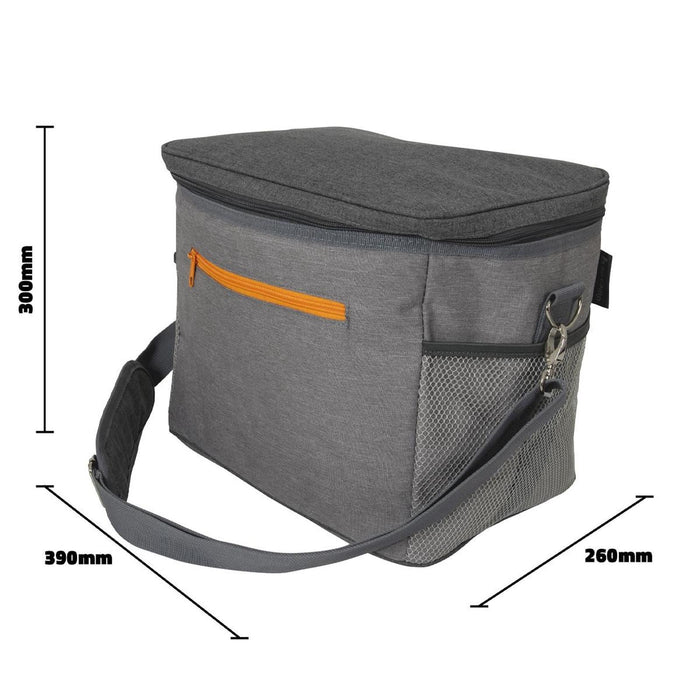 Bo-Camp Cooler Bag Grey Polyester 30L Bo-Camp - UK Camping And Leisure