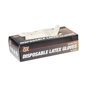 Triple QX Powder Free Latex Gloves (Small Box of 100): Durable & Comfortable Gl Triple QX - UK Camping And Leisure