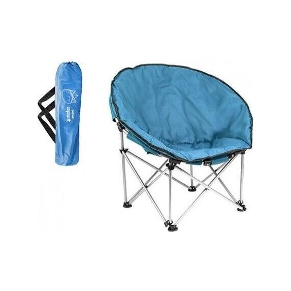 Blue Adult Bucket Camping Chair Padded High Back Folding Orca Moon Chair & Bag Summit - UK Camping And Leisure