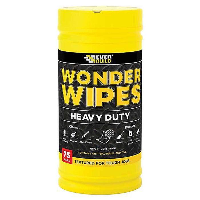 Everbuild Heavy Duty Wonder Wipes (Pack of 75) Sika - UK Camping And Leisure