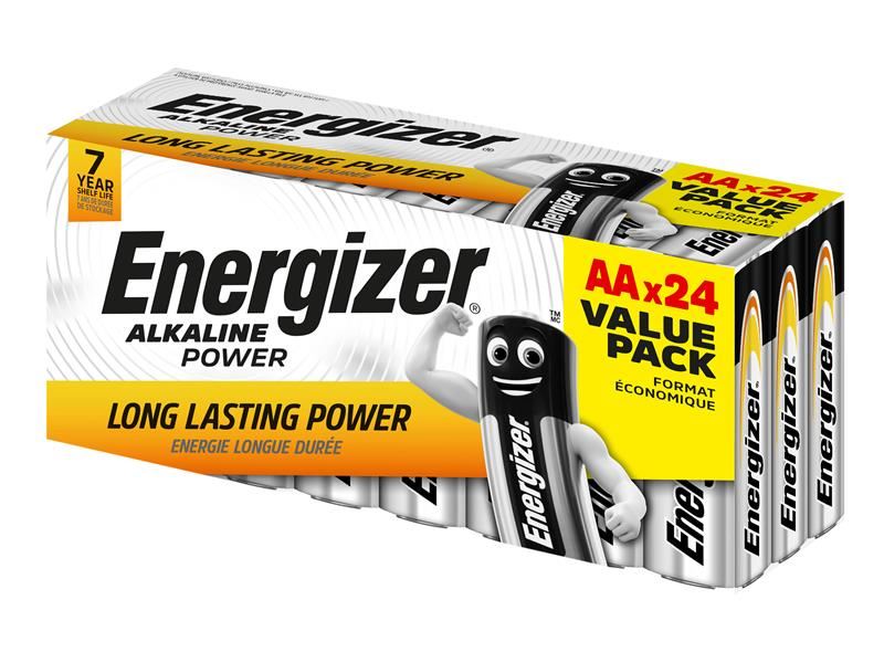 Energizer AA Cell Alkaline Power Batteries (Pack 24) Energizer� - UK Camping And Leisure