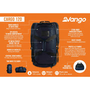 Vango Cargo 120 Rucksack Moonlit Ocean (Blue) Vango - UK Camping And Leisure