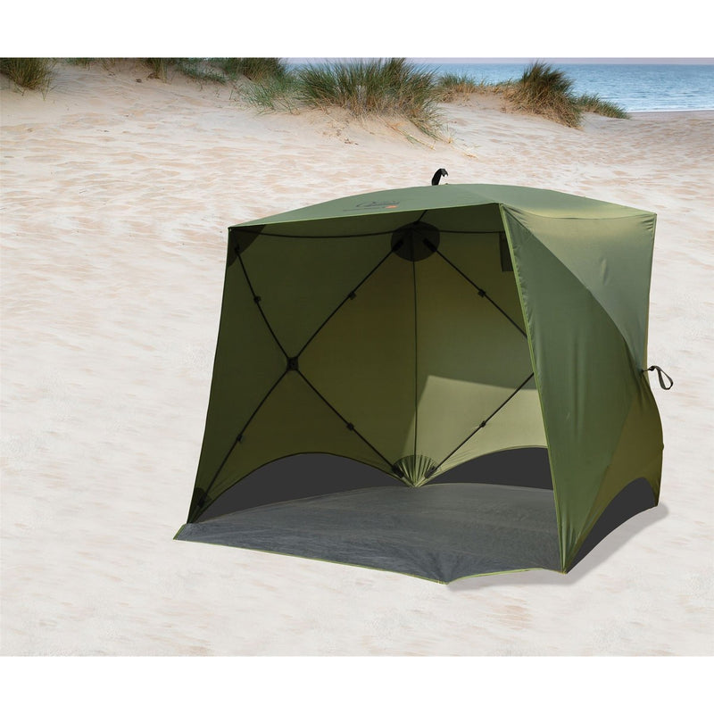 Quest Screen House 4 Mini pop up Gazebo Green Quest - UK Camping And Leisure