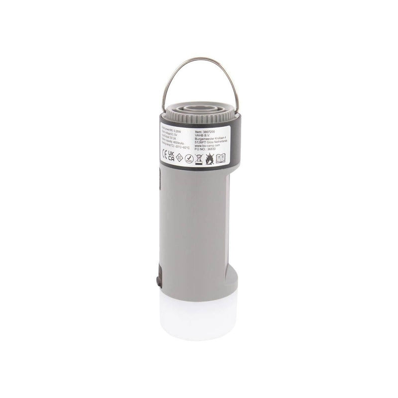 Bo-Camp Pump Lamp Power Bank Solar Rechargeable 180 Lumen Bo-Camp - UK Camping And Leisure