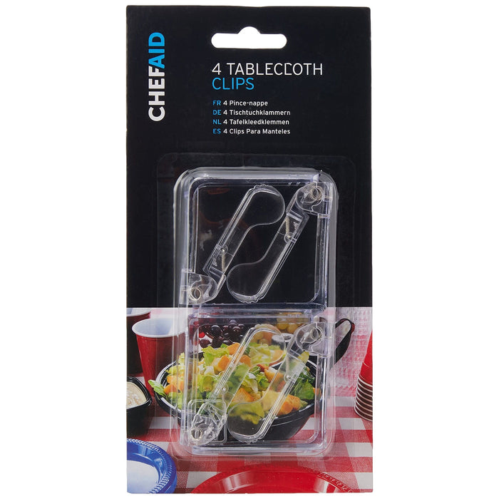 Tablecloth Clips (4) 10E09315 Chef Aid - UK Camping And Leisure