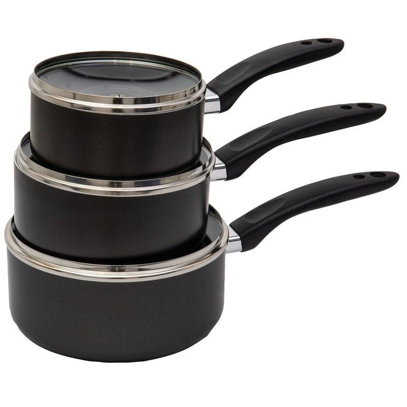 Quest Saucepan Set x 3 Quest - UK Camping And Leisure