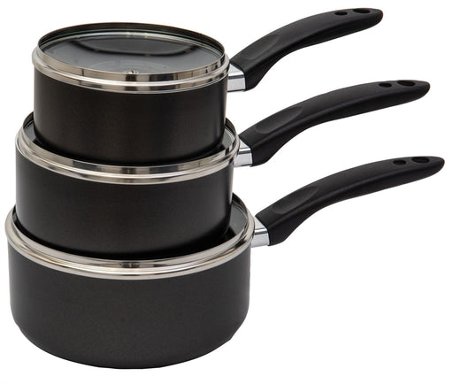 Quest Saucepan Set x 3 Quest - UK Camping And Leisure