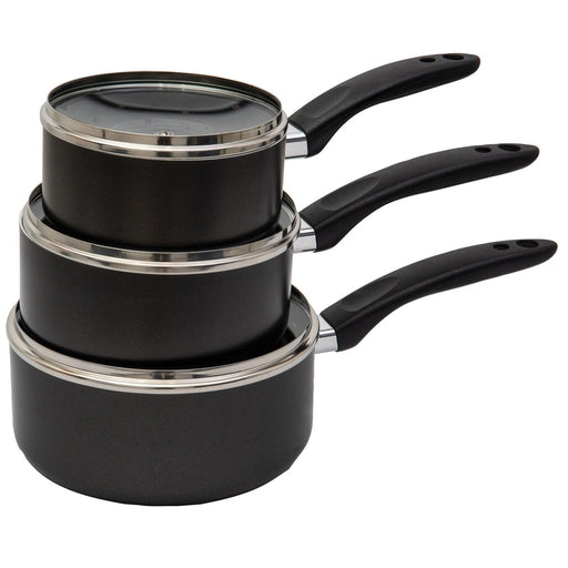 Quest Saucepan Set x 3 Quest - UK Camping And Leisure