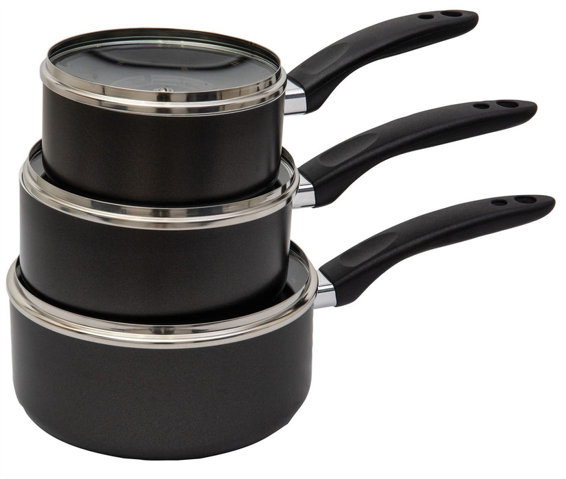 Quest Saucepan Set x 3 Quest - UK Camping And Leisure