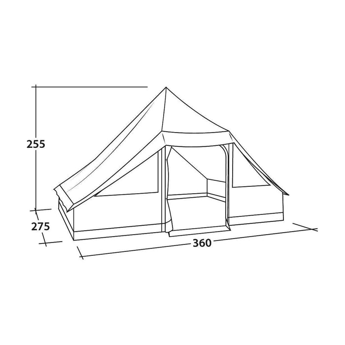 Easy Camp Moonlight Cabin 10 Person Family Tent Glamping Camping Tent Easy Camp - UK Camping And Leisure