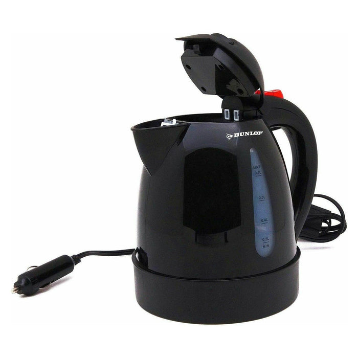 12V In Car Dunlop Kettle 0.8 Litre 150W 12 Volt Caravan Van 4X4 Boat Travel Dunlop - UK Camping And Leisure