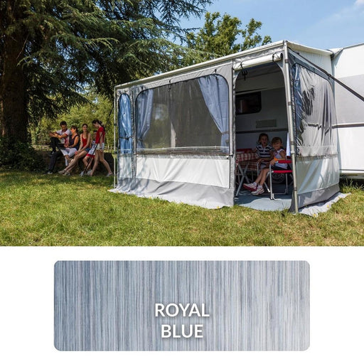 Fiamma Caravanstore Zip Top XL 550 Royal Blue Fabric (06771L02Q) Manual Awning Rail Fiamma - UK Camping And Leisure