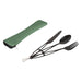 Bo-Camp Outdoor Cutlery In Cover 3 Pieces Bo-Camp - UK Camping And Leisure