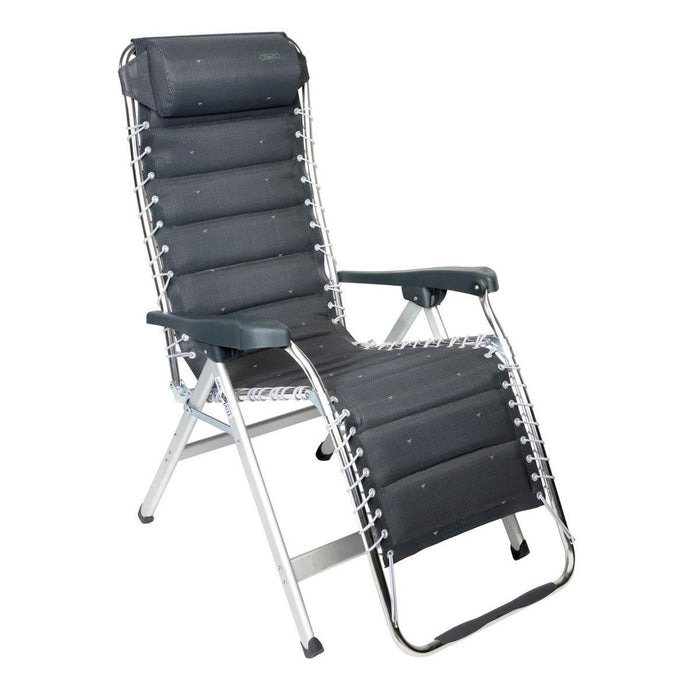 Crespo Zero Gravity Chair AL/232 Deluxe Dark Grey Crespo - UK Camping And Leisure