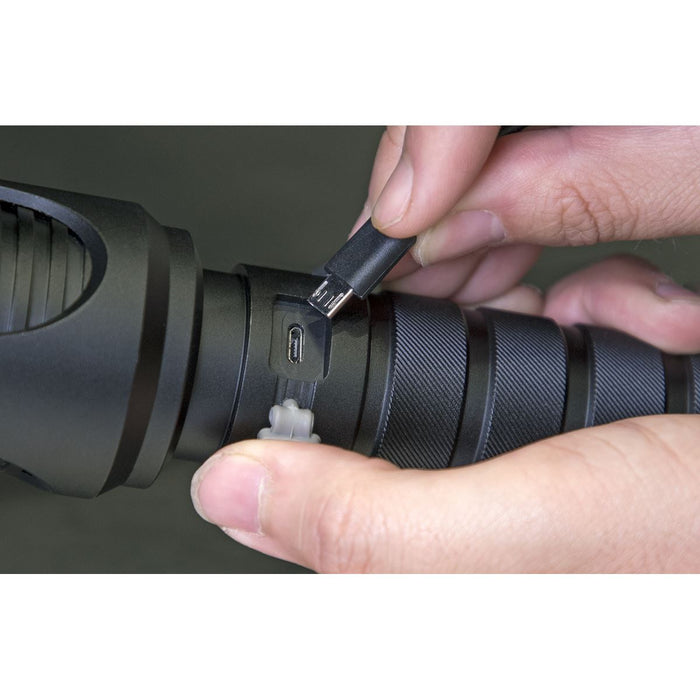 Sealey Aluminium Torch 20W SMD LED Adjustable Focus Rechargeable with USB Port Sealey - UK Camping And Leisure