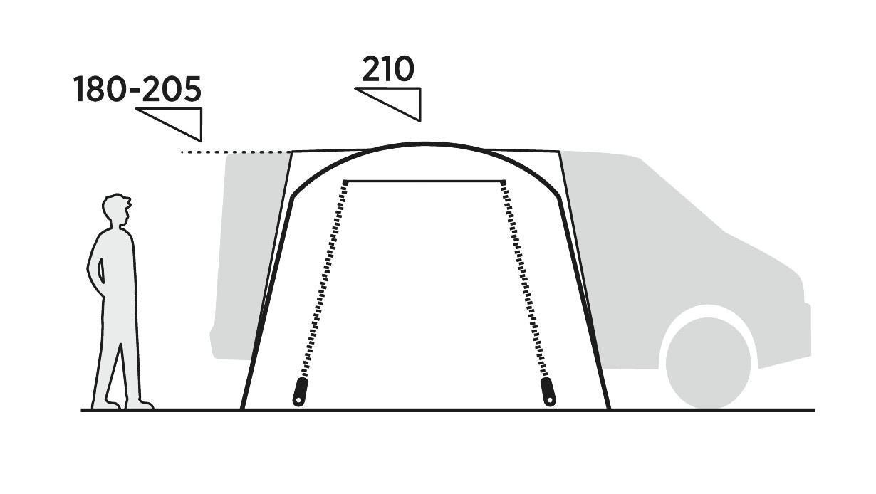 Easy Camp Utne Driveaway Awning Grey Easy Camp - UK Camping And Leisure