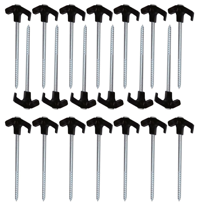 Blue Diamond Screw Pro 20 Pegs Kit Red Includes Storage Bag Mallet Puller Blue Diamond - UK Camping And Leisure