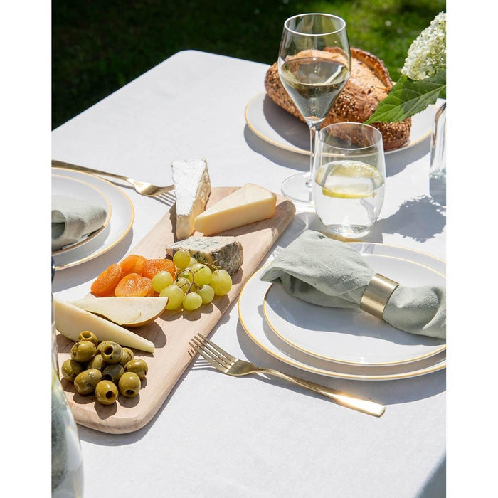 Gimex Linea Line Tableware Gold 12 Pieces Gimex - UK Camping And Leisure