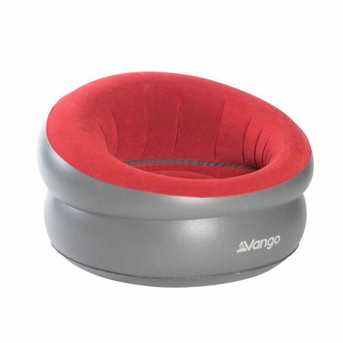 2x Vango Inflatable Donut Flocked Chair Carmine Red Vango - UK Camping And Leisure