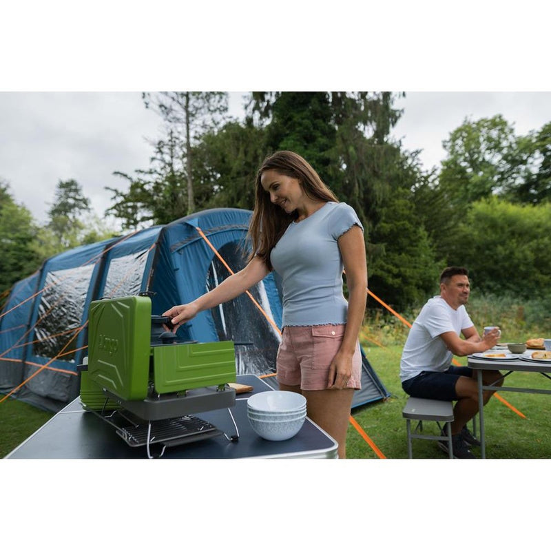 Vango Combi IR Camping Cooker Compact Two Burner Grill And Stove Piezo Vango - UK Camping And Leisure