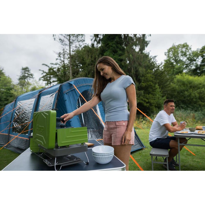 Vango Combi IR Camping Cooker Compact Two Burner Grill And Stove Piezo Vango - UK Camping And Leisure