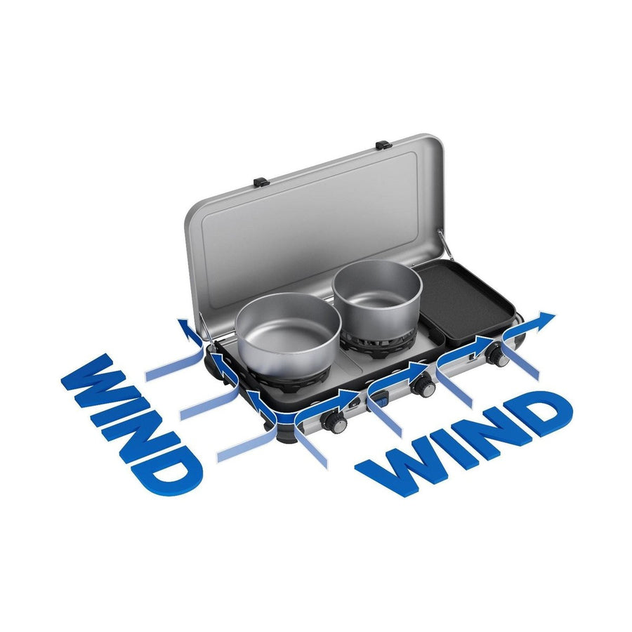 Campingaz Camping Kitchen 2 Multi-Cook Double Burner Portable Camping Gas Stove and Side Grill Campingaz - UK Camping And Leisure
