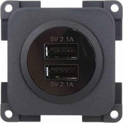 Sargent Double USB in CBE (2 x 2.1Amp) Sargent - UK Camping And Leisure