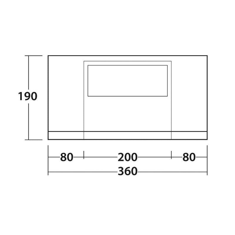 Outwell Sideroads Campervan Cassette Awning Room Mid (240-260 cm) - View 9