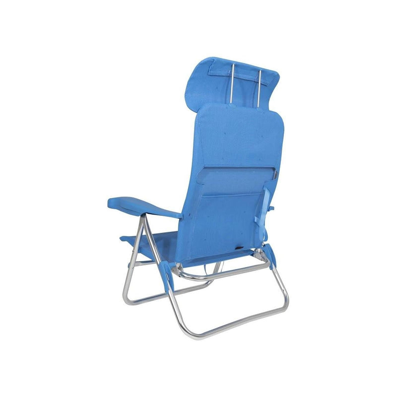 Crespo Beach Chair AL/205 Compact Blue Crespo - UK Camping And Leisure