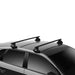 Thule SquareBar Evo Roof Bars Black fits Honda Civic 2022- Hatchback 5-dr with Normal Roof Thule - UK Camping And Leisure