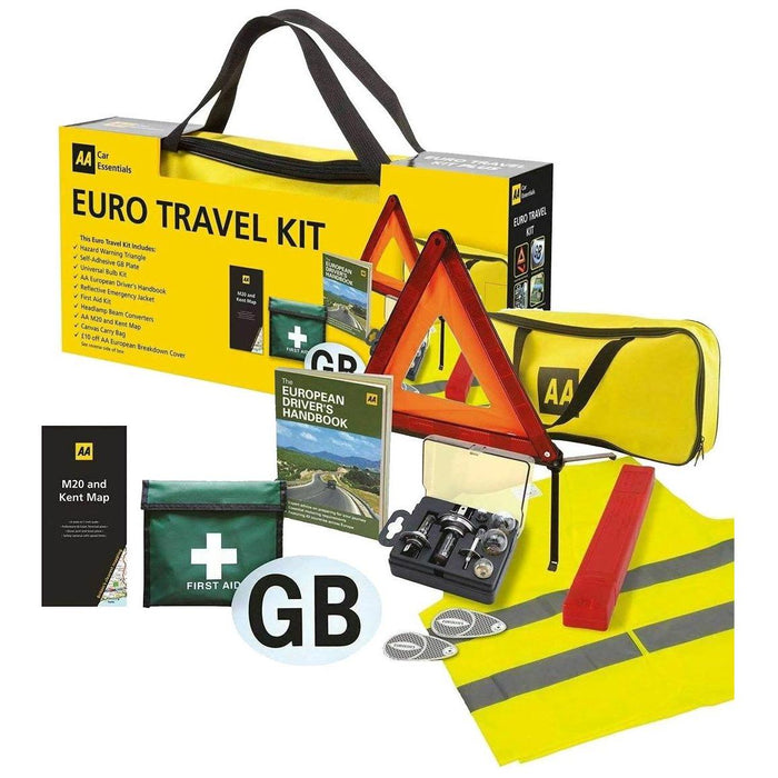 AA Euro Travel Kit Pack European Driving Legal Requirements France Spain Germany AA - UK Camping And Leisure