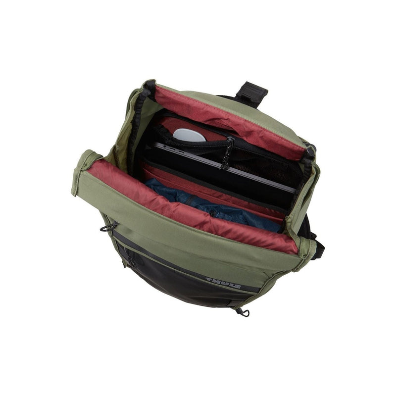 Thule Paramount Commuter Rucksack 18L Olivine Green Cycling Backpack Thule - UK Camping And Leisure