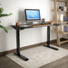 Dellonda Single Motor Adjustable-Height Electric Sit/Stand Desk - Black Desktop Dellonda - UK Camping And Leisure