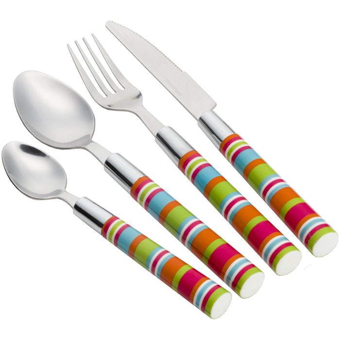 Camper Smiles 16Pc Cutlery Set CS-958 Flamefield - UK Camping And Leisure