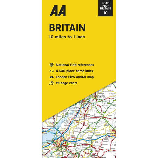 AA Britain Road Map 9780749583576 AA - UK Camping And Leisure