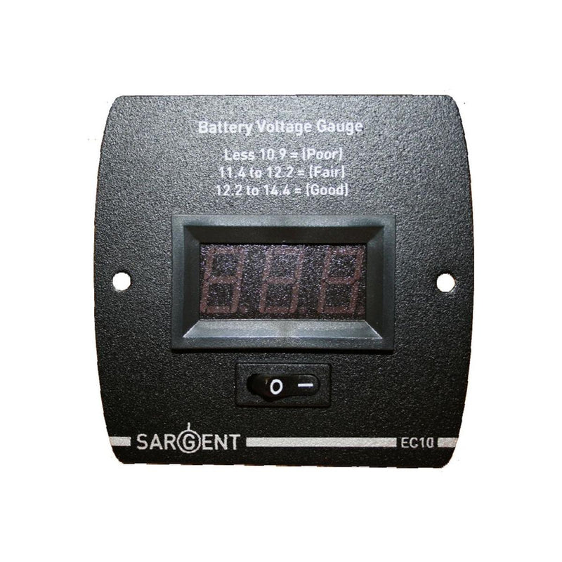 Sargent EC10 Digital Control Panel Battery Voltage Gauge Sargent - UK Camping And Leisure
