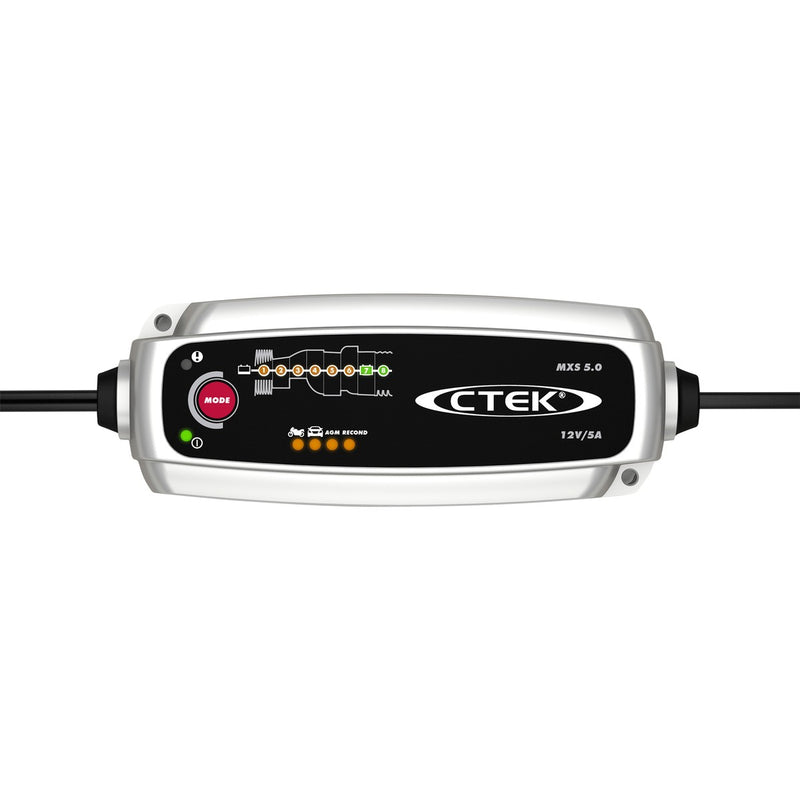 CTEK MXS 5.0 12v 5A Car Bike Van Boat Smart Battery Charger Kit Saxon - UK Camping And Leisure