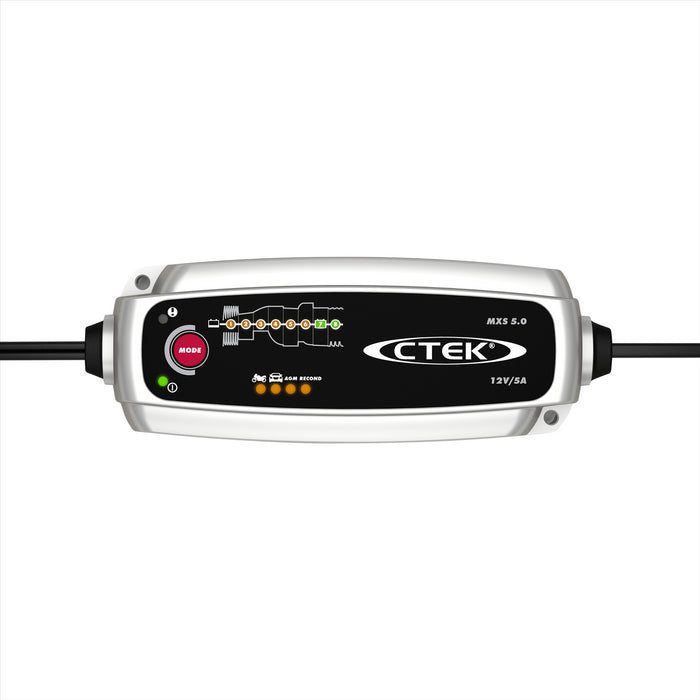 CTEK MXS 5.0 12v 5A Car Bike Van Boat Smart Battery Charger Kit Saxon - UK Camping And Leisure