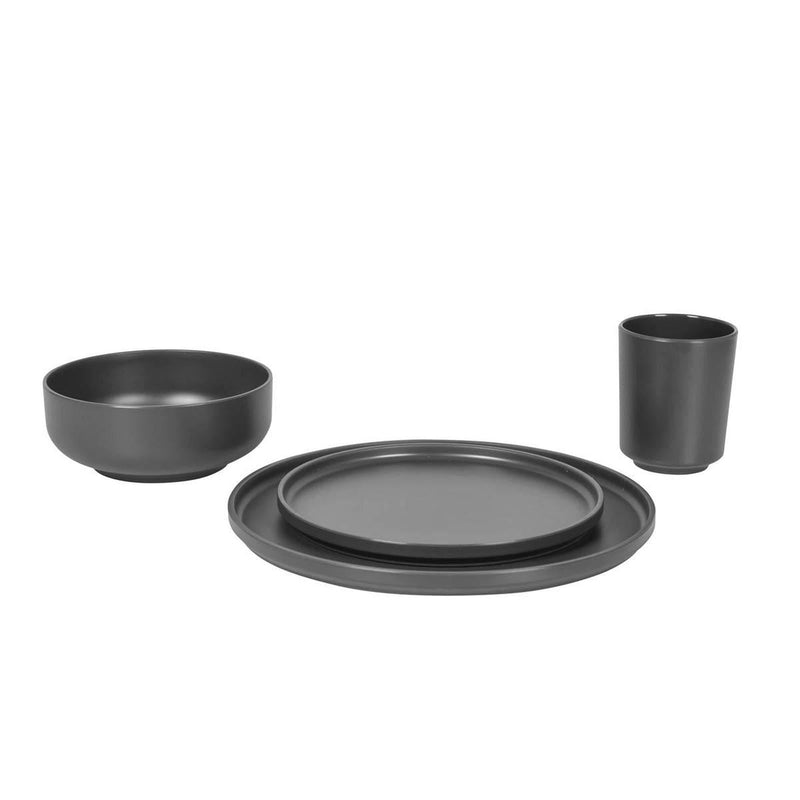 Bo-Camp Industrial Collection Tableware Patom 16 Pieces Anth Bo-Camp - UK Camping And Leisure