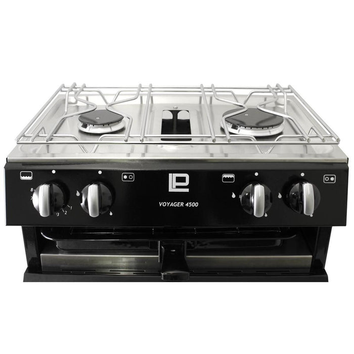 Voyager 4500 2 Burner Hob Oven No Ignition Black Leisure Products - UK Camping And Leisure