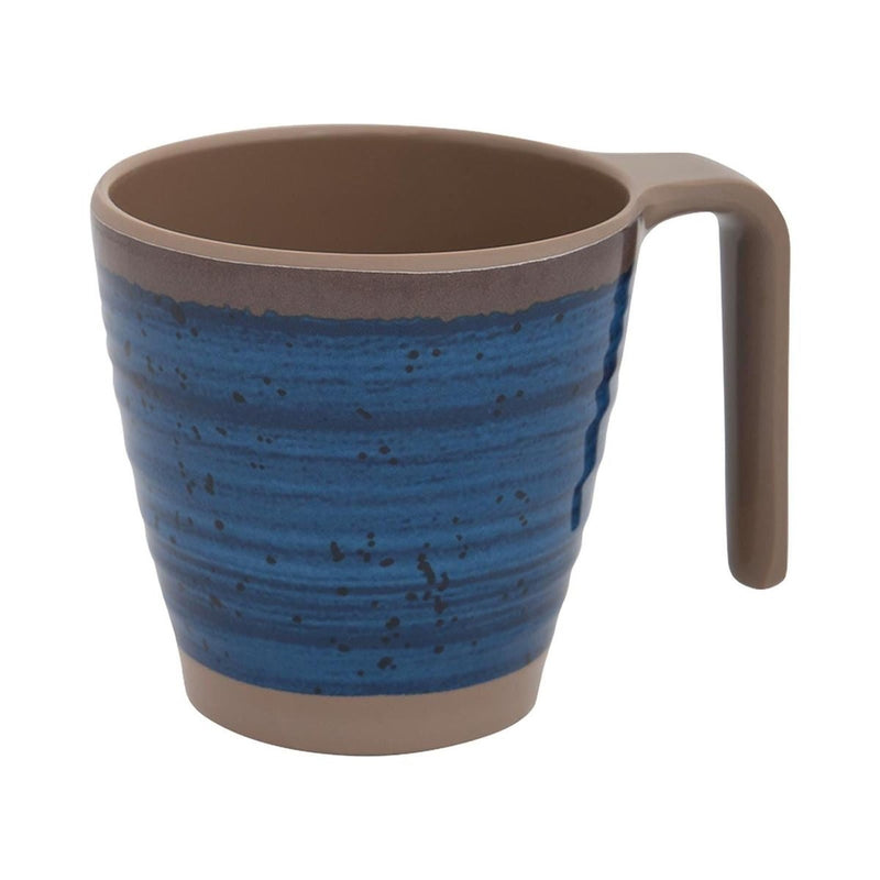 Bo-Camp Mug Halo M Melamine 4 Pieces Blue Bo-Camp - UK Camping And Leisure