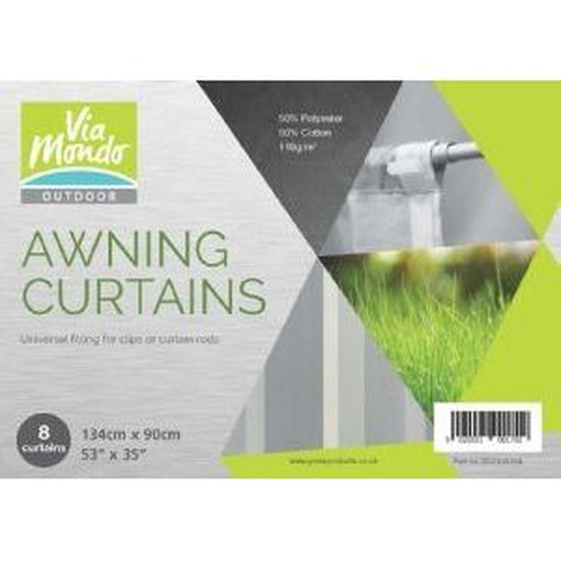 Awning Curtains 134 X 90 (53" X 35") (Set Of 8) QQ123455A UK Camping And Leisure - UK Camping And Leisure