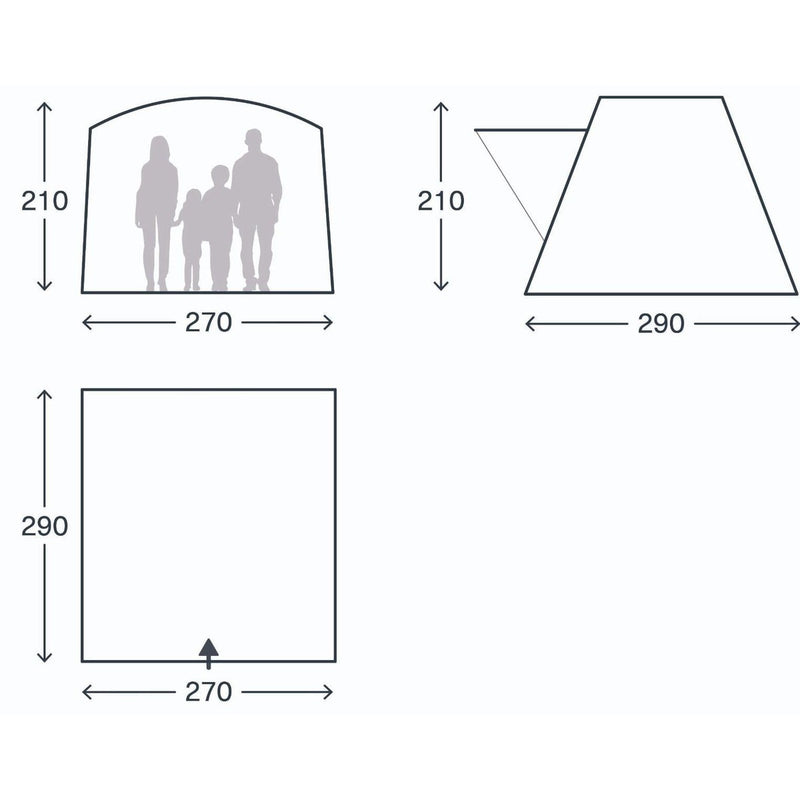 Kampa Tailnest SUV Car Tailgate Drive Away Awning Tent - View 6