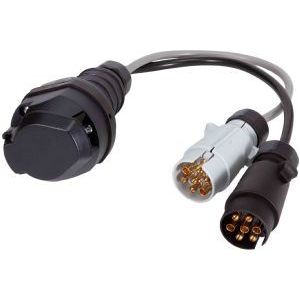 Vechline Power 13 Pin Socket To 7 Pin 12N/12S Plug QQ012041A Vechline - UK Camping And Leisure