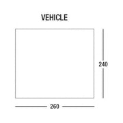 Sunncamp Swift 260 Motorhome Campervan Sun Canopy Awning Tall 255cm-265cm SunnCamp - UK Camping And Leisure
