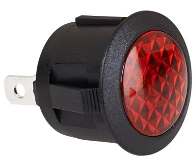 W4 220V Round Red Indicator Light 37220 UK Camping And Leisure - UK Camping And Leisure