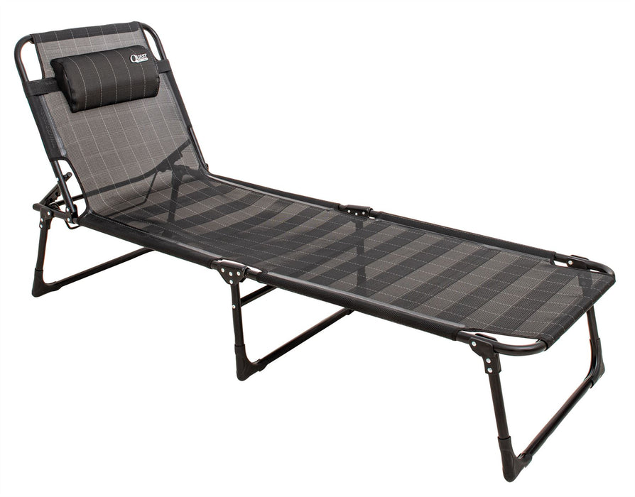 Quest Winchester Folding Sun Lounger Quest - UK Camping And Leisure