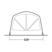 Outwell Florida 5 Air 5 Berth Four Room Tunnel Tent - View 21