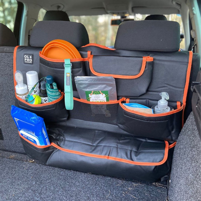 Olpro Rear Double Seat Storage Organiser - Orange - View 3