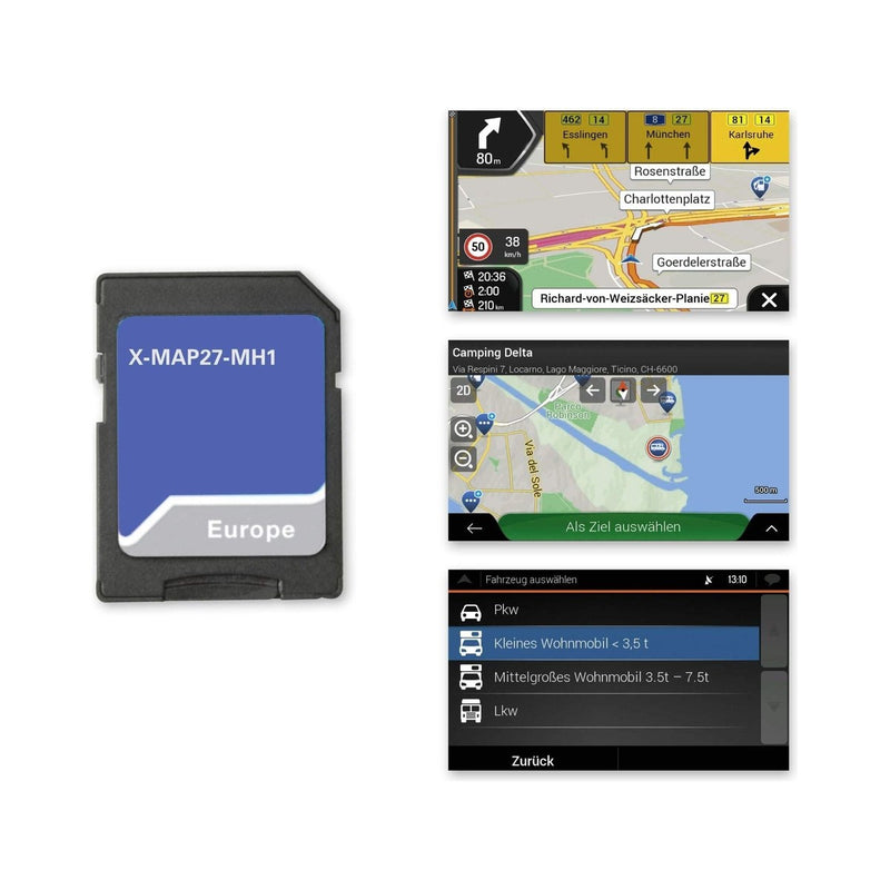 Xzent Sd Card Map27 For X-F270 X-F280 X-427 3 Yrs M/Home X-MAP27-MH3 Xzent - UK Camping And Leisure